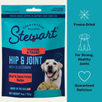 Stewart freeze dried beef and sweet potato recipe dog food topper ingredients panel