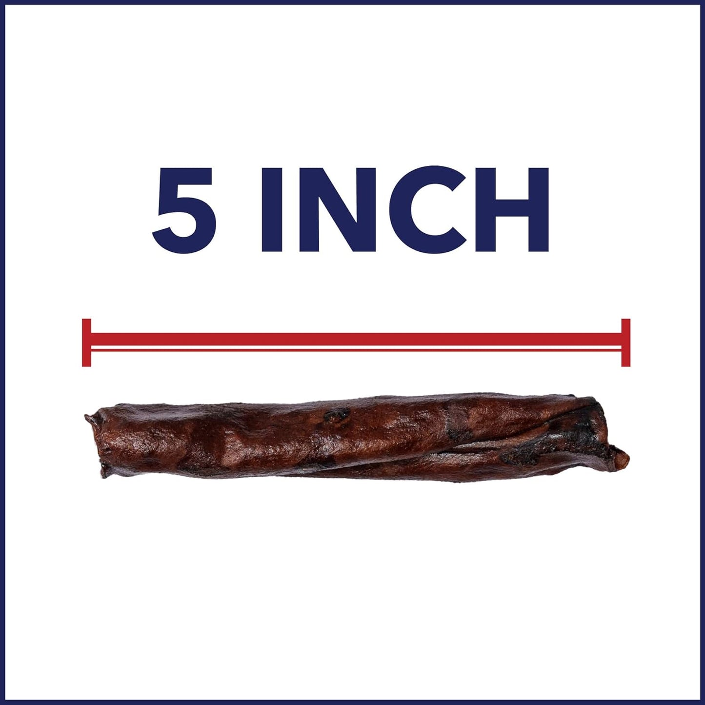 Highly digestible five inch beefhide chip rolls for dogs