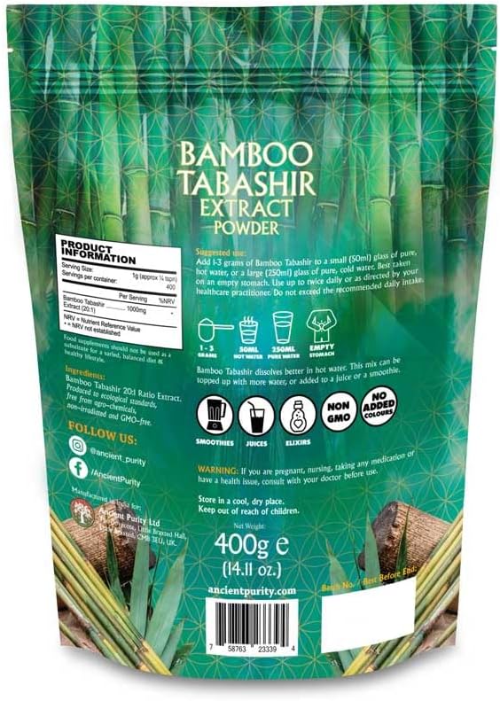 High strength bamboo tabashir extract powder texture
