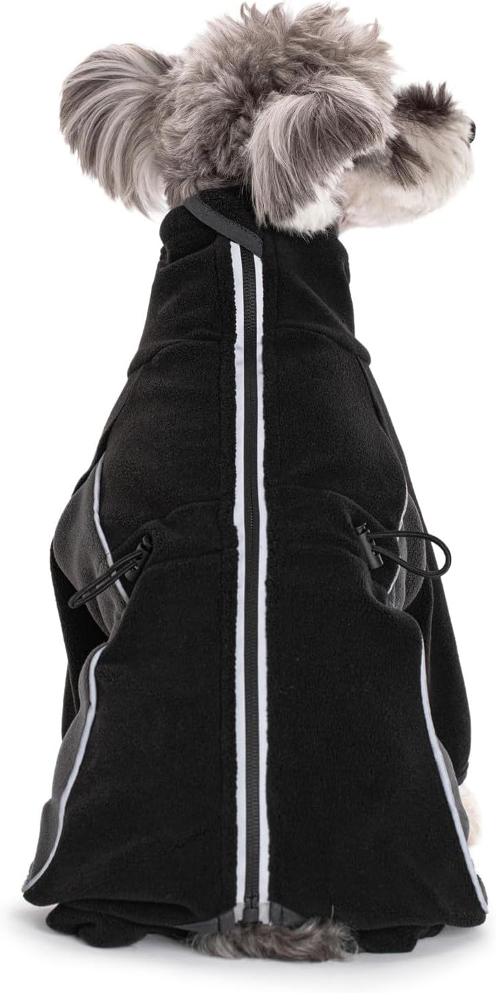 Full body pet bodysuit jacket with four legs coverage.
