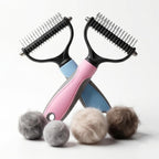 Vivanchor Pet Pro Deshedder, Double-Sided Deshedding Comb for Dogs & Cats - Stainless Steel Teeth, Non-Slip Handle, Gentle Knot Remover for All Coat Types (Blue) - Image 9