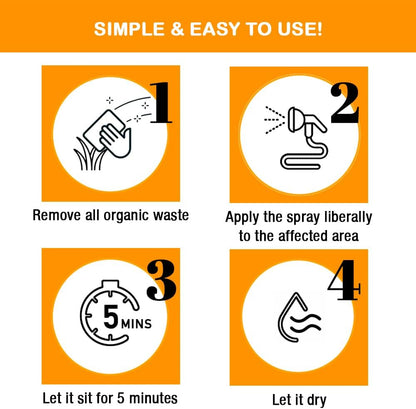 Microbe-Lift bottle with hose end sprayer attachment