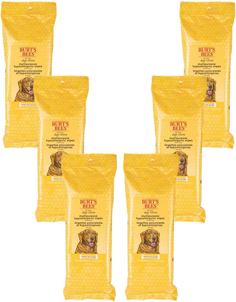 Burt's Bees for Pets Honey Multipurpose Dog Grooming Wipes, Gentle Hypoallergenic Spot Cleaning Sheets, pH Balanced Natural Origin Formula for Paws, Face and Butt, 50 Count - Image 11