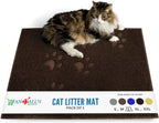 Andalus Small Cat Litter Mat, Pack of 1 - Waterproof, Non-Slip & Easy to Clean Cat Litter Box Mat for Extra Efficient Pet Litter-Trapping, Grey (15.75" X 11.75") - Image 9