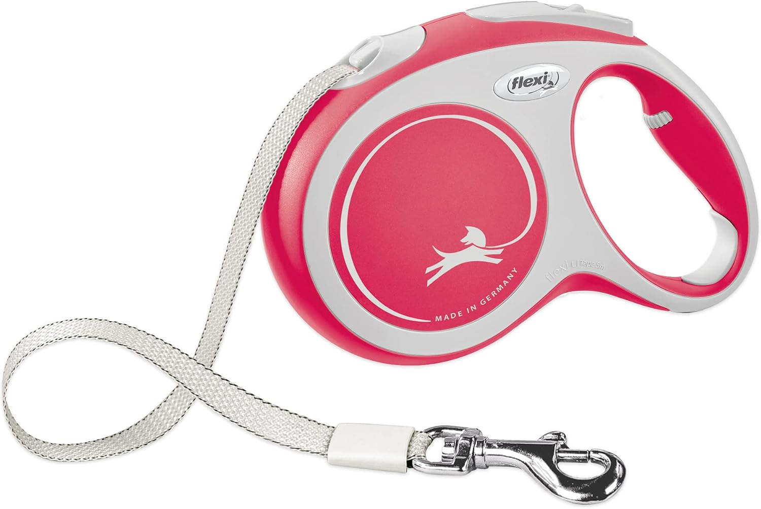 FLEXI(R) New Comfort Tape Retractable Dog Leash for Small Dogs Upto 33 lbs. - 16 ft., Grey/Black | Tangle Free Pet Walking Leash with One-Handed Brake, Pause, Lock |German Quality Product - Image 14