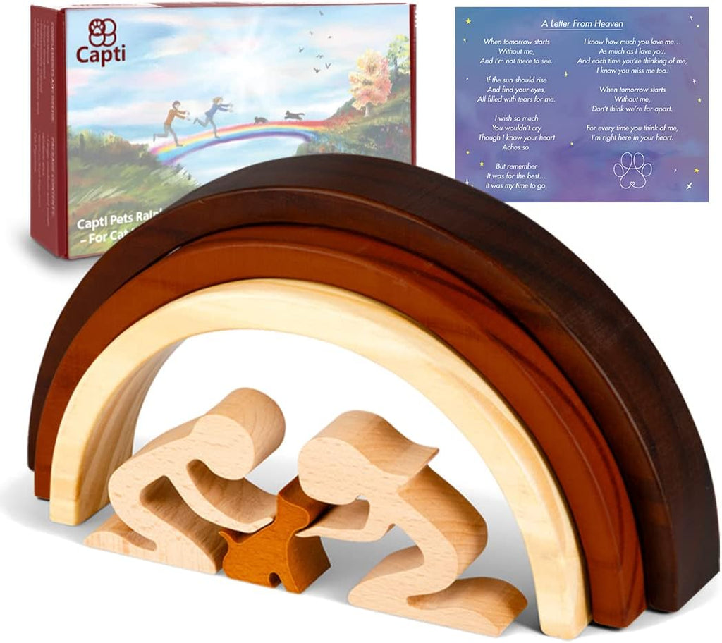 Capti Rainbow Bridge Cat Memorial Gifts - I'll Meet You at The Rainbow Bridge - Pet Loss Gifts, Bereavement, Sympathy Keepsake Cat Mom Gifts for Loss of Pet - Image 10