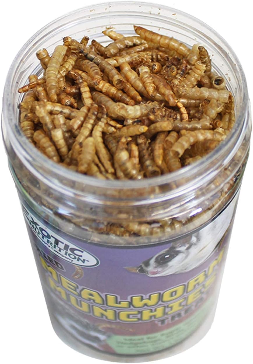 Exotic Nutrition Mealworm Munchies label details