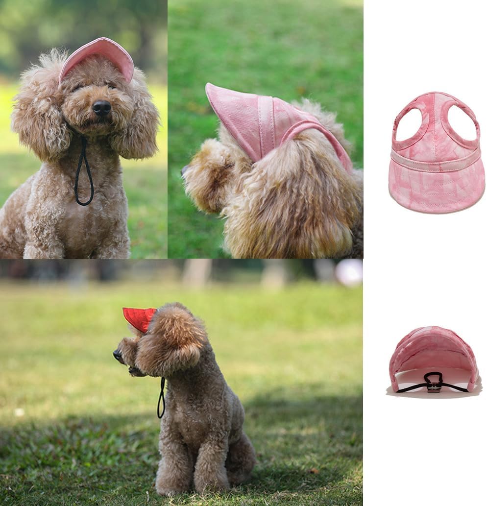 Large size pet sun hat with ear holes for dogs
