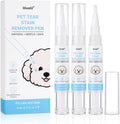 Oivolii Tear Stain Remover Pen Three Pack front view showing the product packaging and the three applicator pens.
