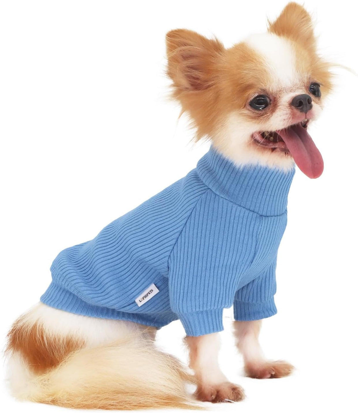 LOPHIPETS Small Dog Turtleneck Sweater for Teacup Chihuahua Yorkie Puppy Cat Clothes - Bright Light Pink, XS, 50% Rayon/30% Nylon/20% Polyester - Image 10