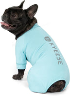 Kyeese UV protection dog shirt front view in blue
