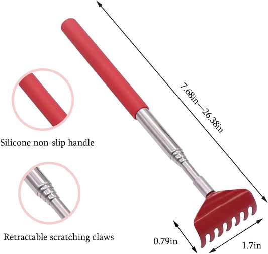 Close up view of the pink stainless steel flea comb for small dogs and cats