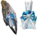 Bird Flight Suits Diapers, Parrot Diapers for Monk Parakeets, Cockatiels, Parrot Clothes Costume, Bird Training Nappy Suit Liners Clothes (Medium,White) - Image 13