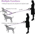 BAOBOTE heavy duty climbing rope split leash for two dogs