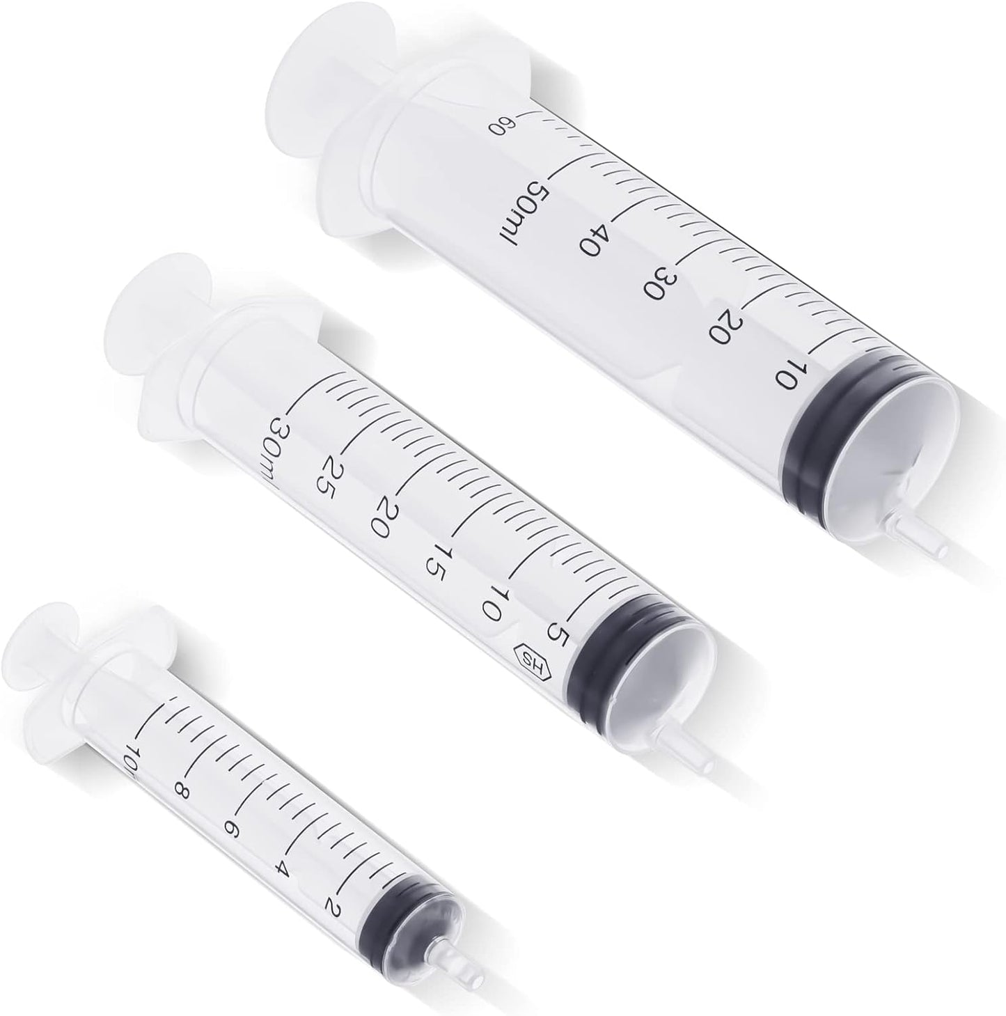 Three red rubber 8 French animal feeding tubes alongside blue bulb syringe