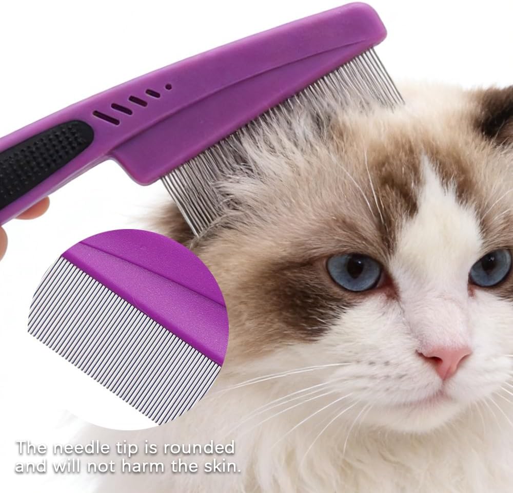 Fine tooth comb for removing fleas and ticks from cats and dogs