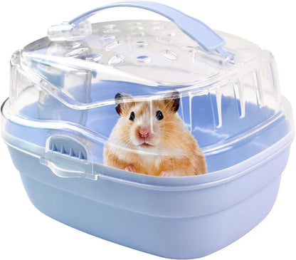 Hamster Carrier Cage with Water Bottle,Portable Hamsters Travel Cage Plastic Guinea Pig Carrying Cases Small Animal Carry Cage for Dwarf Hamsters Chinchillas Hedgehog Mouse(Pink) - Image 8