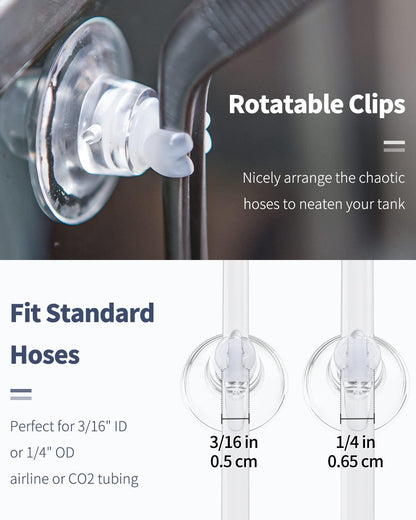 Safe clear PVC suction cups for reptile hammock mounting in terrariums.