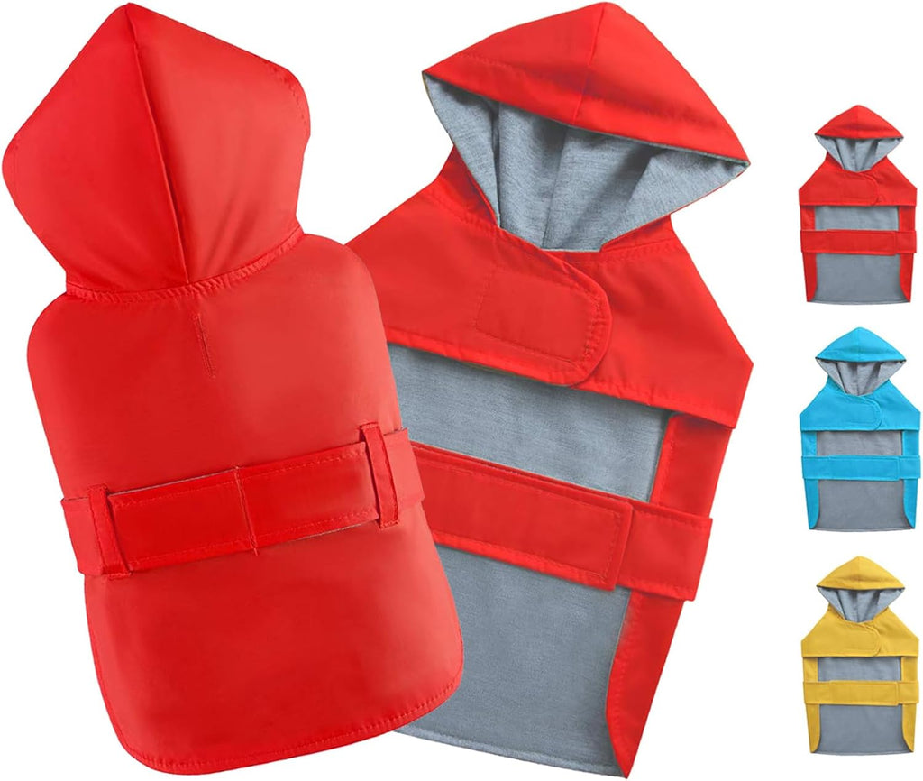 Dog Raincoat Small Dog Rain Jacket Poncho Waterproof Pet Rain Suit Double-Layered Breathable Lining Hooded Leash Hole Adjustable Puppy Small Dogs,Yellow,S,Back Length 6.5-8.5 inches - Image 9