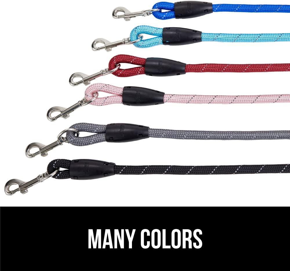 Premium imported heavy duty nylon pet lead with pink weather resistant rope