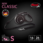 Side profile of Flexi retractable leash showing ergonomic handle