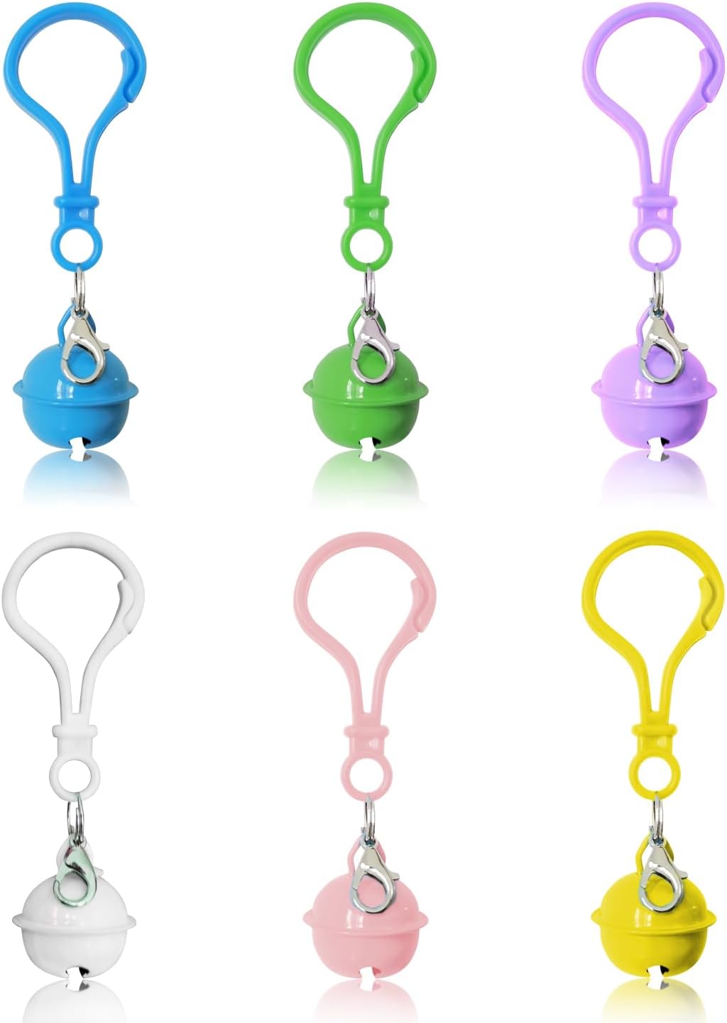 Vibrant multi color kitten and small dog bell collection