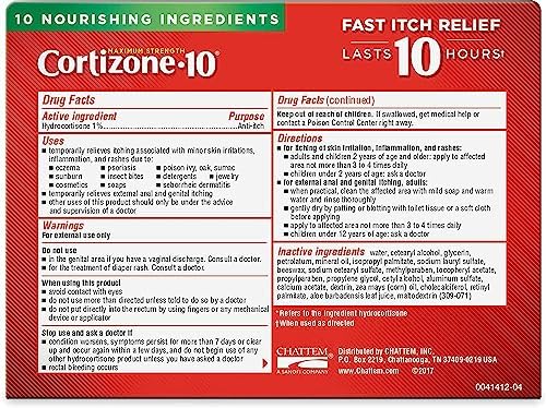 Two pack of Cortizone 10 moisturizing hydrocortisone cream imported from USA.