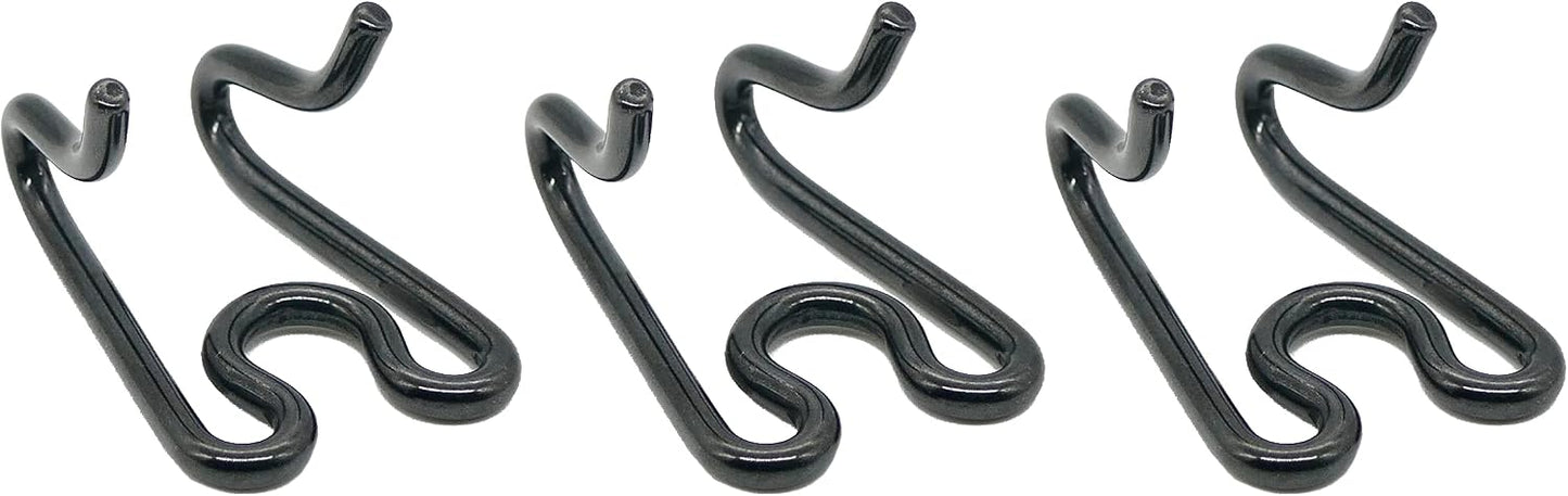 German engineered black stainless steel replacement prong links for canine training setups