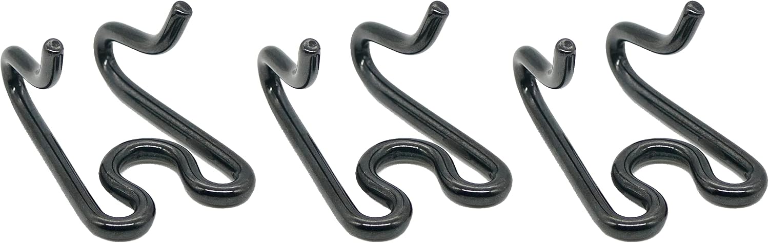 German engineered black stainless steel replacement prong links for canine training setups