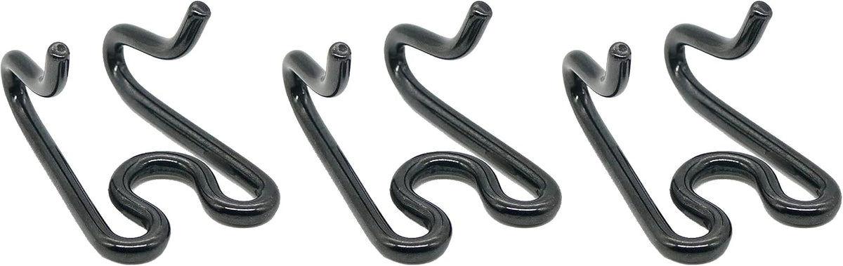 German engineered black stainless steel replacement prong links for canine training setups