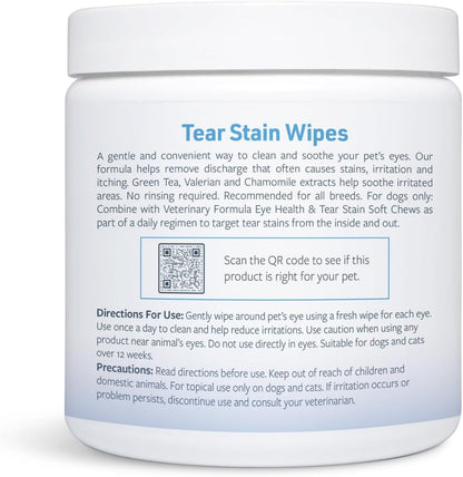 Veterinary Formula smart coat complex unscented wipes texture close up