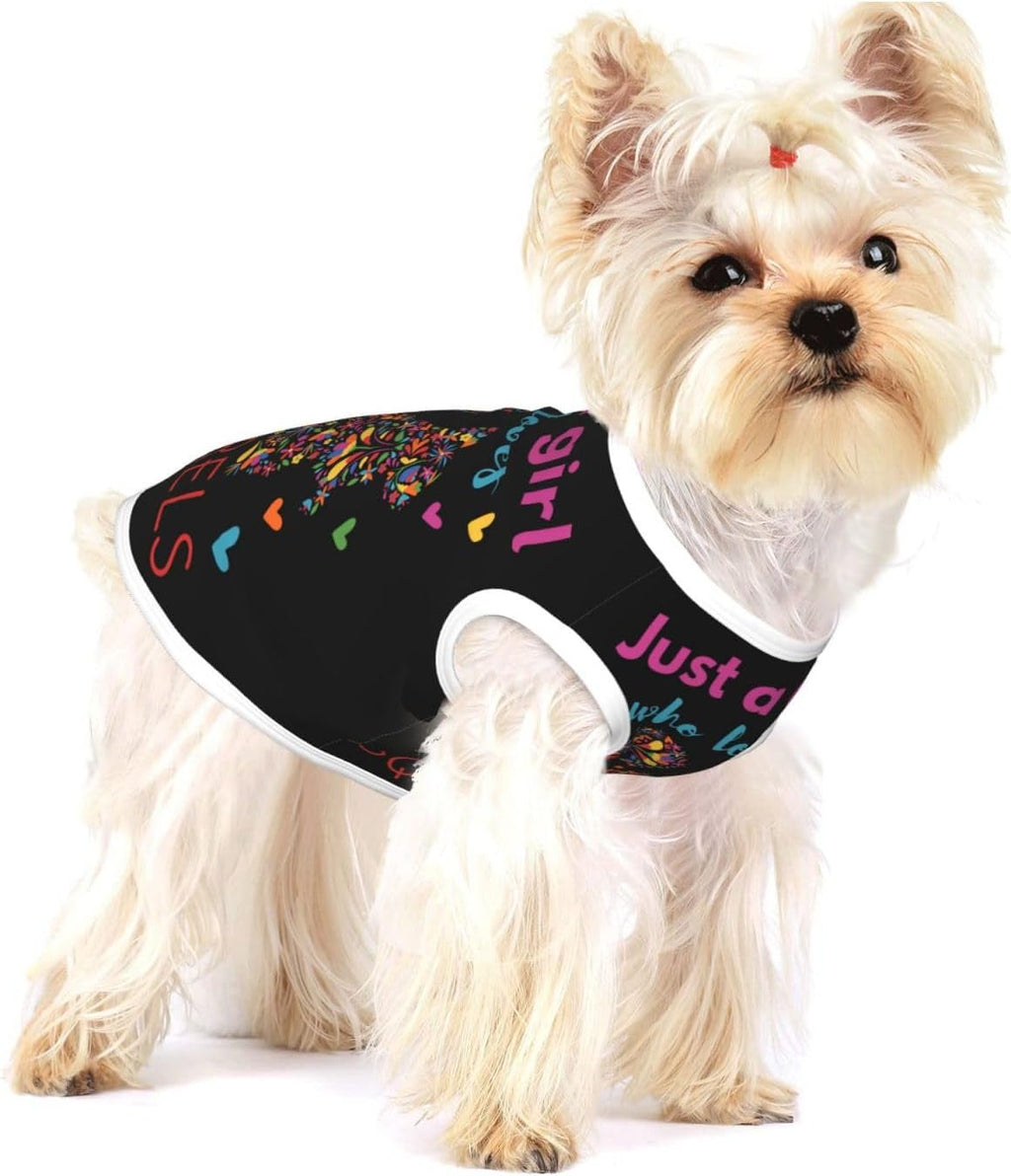 Vintage Uruguay Flag Uruguayan Pride Dog Shirts Sleeveless Puppy Cotton T-Shirts Breathable Dog Clothes Pet Apparel Tank Top Pullover Doggy Cozy Canine Wear for Small Dogs Cats Red Small - Image 9