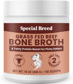 Bone Broth Powder for Dogs and Cats - Dog & Cat Food Topper for Picky Eaters - Grass Fed Beef Bone Broth Supplement - Supports Hydration, Joint, Immunity & Heart Health - Serve Dry or Wet - 9.5oz - Image 9