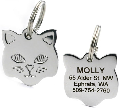 GoTags personalized pet name plate in mouse shape with custom text