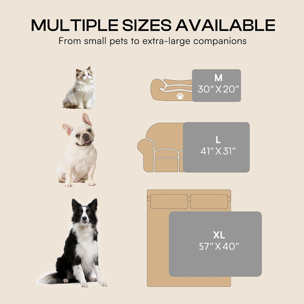 Luciphia premium durable pet fleece throw grey color variant