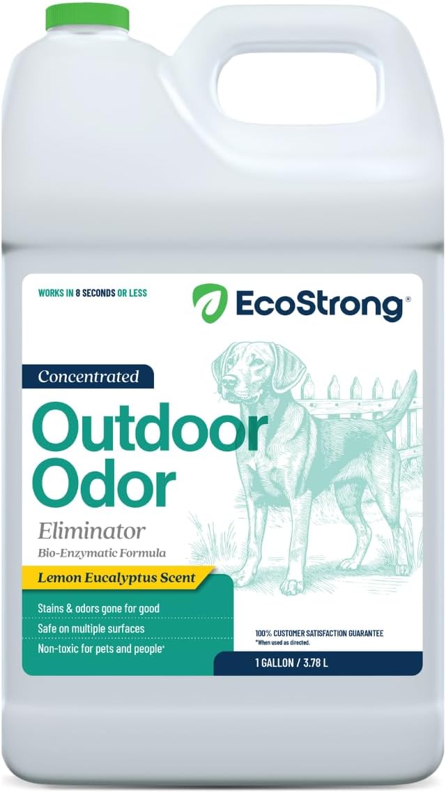 Eco Strong Outdoor Odor Eliminator | Outside Dog Urine Enzyme Cleaner - Powerful Pet, Cat, Animal Scent Deodorizer | Professional Strength for Yard, Turf, Kennels, Patios, Decks (Gallon with Sprayer) - Image 12