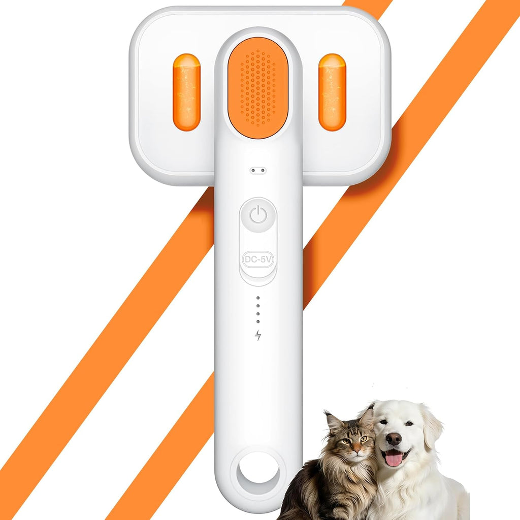 Siulmkot 3-in-1 pet cool mist grooming brush front view