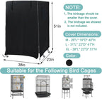 Close up of the durable black nylon fabric texture on the Deckaly cage cover.