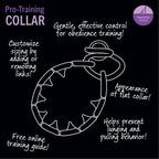 Starmark adjustable training collar black design
