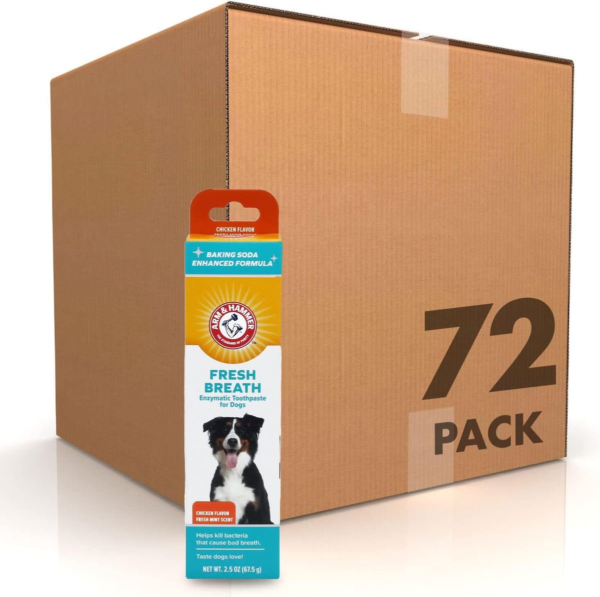Arm & Hammer for Pets Fresh Breath Enzymatic Dog Toothpaste Vanilla Ginger Flavor Baking Soda Dental Gel Eliminates Bad Breath Safe Puppies Adult Dogs Daily Use 2.5 OZ Single at Home Dental Care - Image 9
