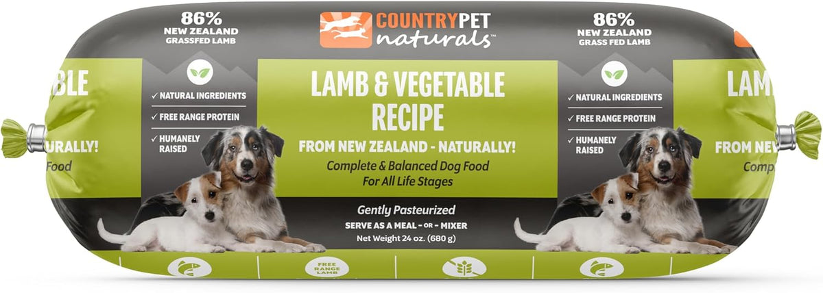 New Zealand Lamb & Veggie Frozen Fresh Dog Food, High-Protein 91% Grass-Fed Free-Range Meat, Gently Cooked, Grain-Free, Omega-3s, 8 Rolls (12 lb Case) - Image 10