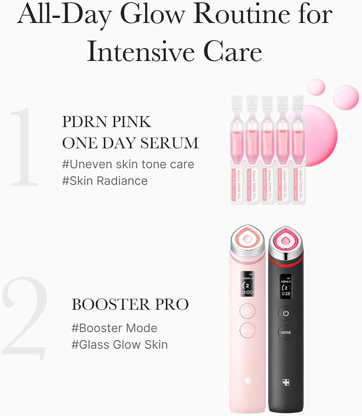 Medicube PDRN Pink One Day Serum box angle display