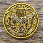 Gimilang pocket charm token with lucky 777 engraving