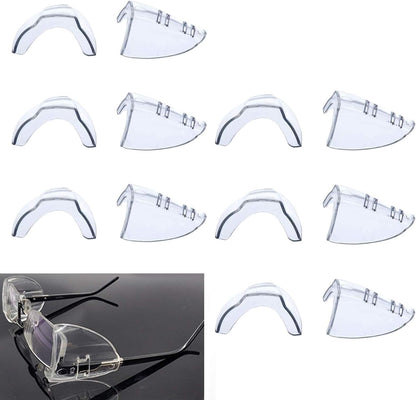 Korty 3/6/10 Pairs Eye Glasses Side Shields, Flexible Slip on Side Shields for Safety Glasses Fits Small to Medium - Image 9