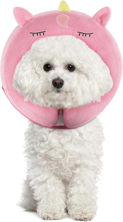 IEUUMLER Inflatable Recovery Dog Collar, Protective Donut Cone, Adjustable Soft Collar for Dog and Cat After Surgery Prevent from Biting & Scratching EU002 - Brown Lion L - Image 9