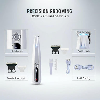 Waterproof pet grooming clippers being rinsed under tap water for easy maintenance