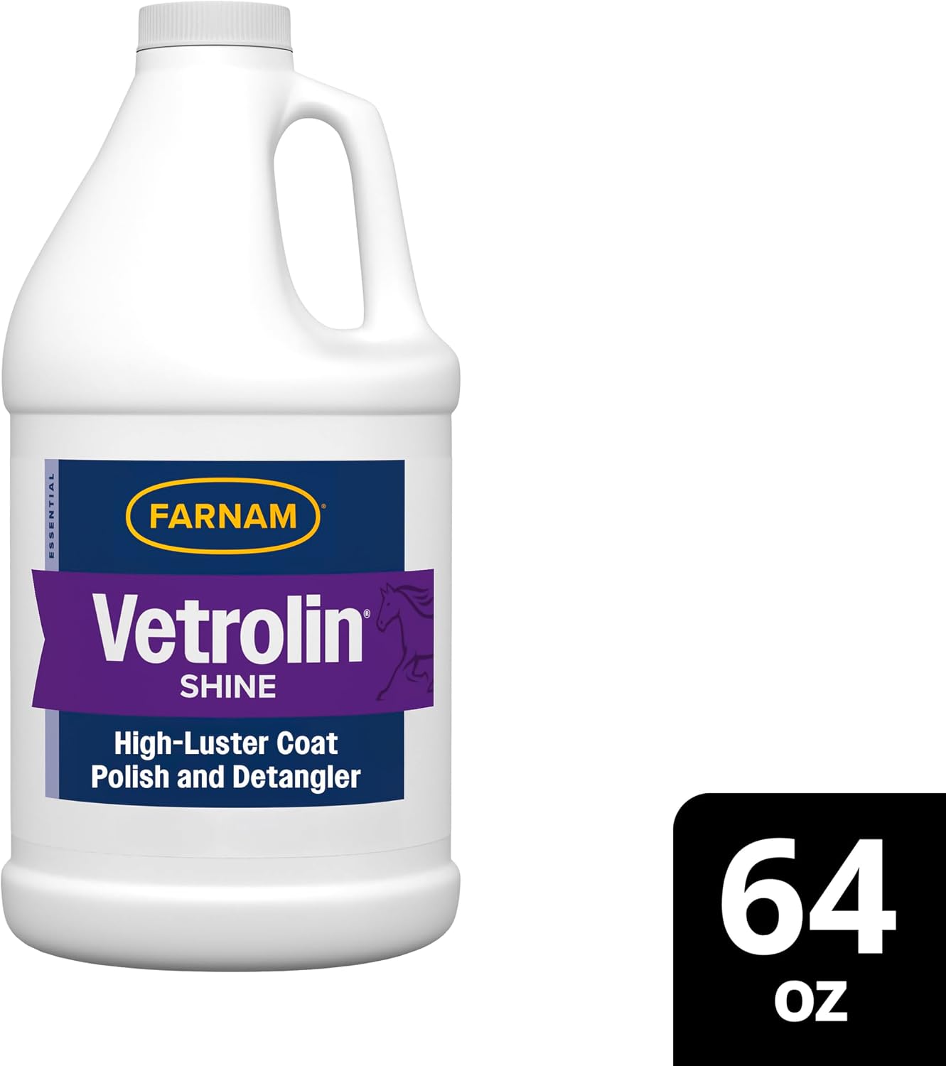Farnam Vetrolin Shine, High-Luster Coat Polish and Detangler Spray, Ideal for Horses and Dogs, 64 oz. - Image 10