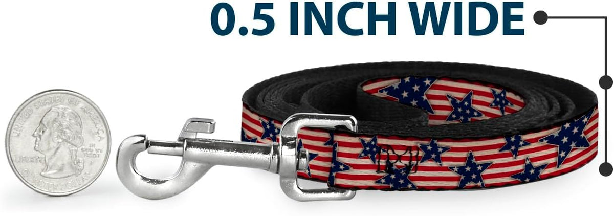 Full length display of the six-foot long and one-inch wide dog lead