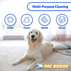 The Pee Buster complete starter kit packaging with five refill tablets