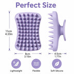 Using Hank pet brush on a dog for deep cleaning